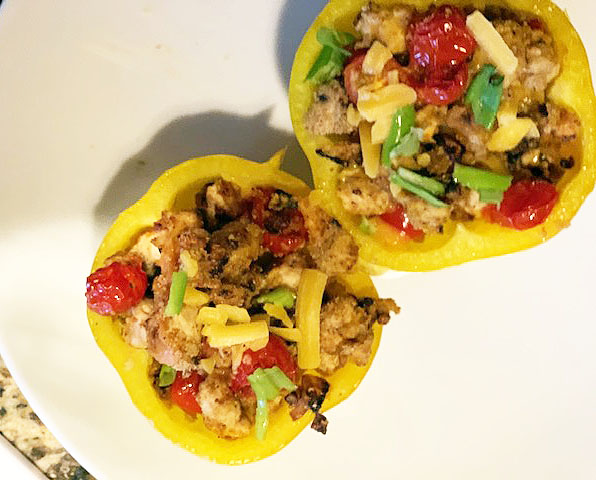 Ground Turkey-Stuffed Bell Peppers