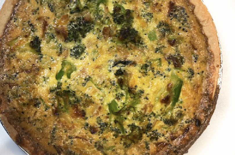 Broccoli Cheddar Quiche